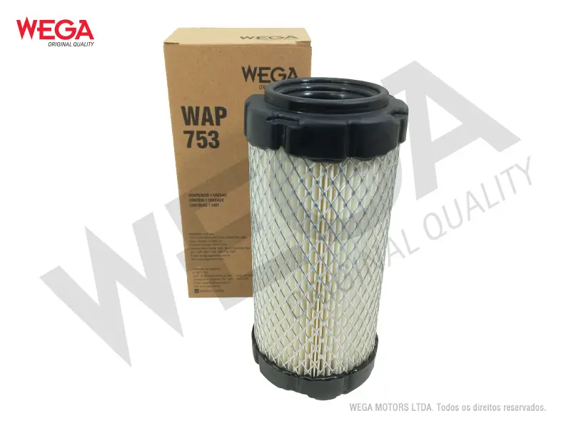 WAP-753 – Filtro de aire Wega primario para Bobcat 300 / 400 / CT / Carrier Supra / Thermo King MD / Case 1825 (P822686)(AF25550)(46449)(RS3715)