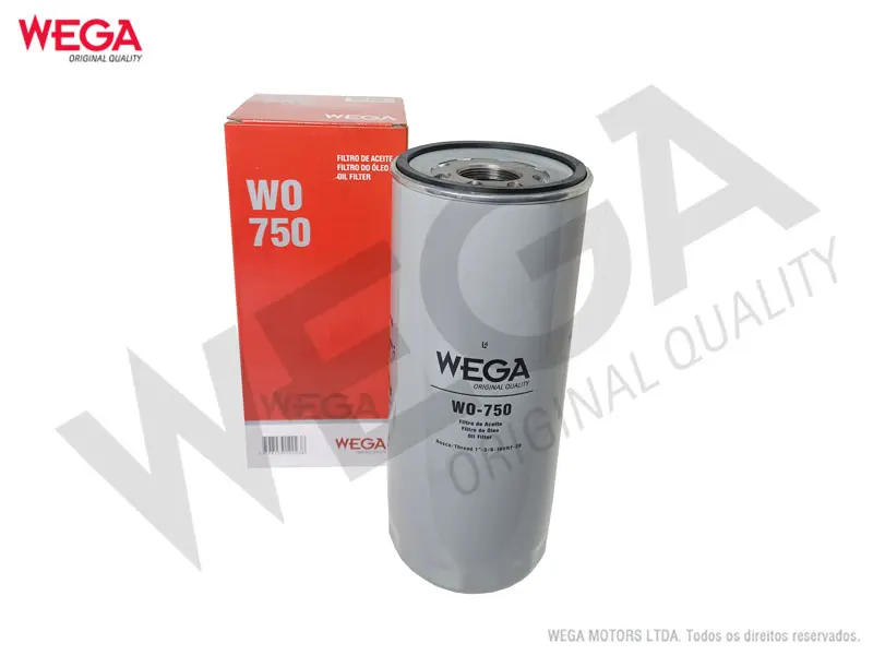 WO-750 – Filtro de aceite Wega blindado para Volvo FH/FM / B10M / B12R / D12 / D13 / TD71 / TD102 (WP11102/3)(P550425)