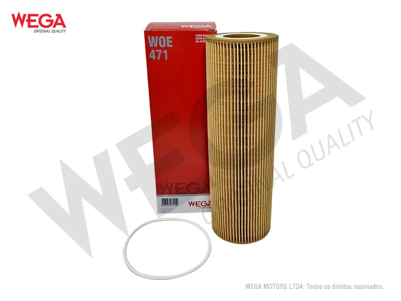 WOE471 – Filtro de aceite Wega refil para Scania DC13 Euro 5/6 Serie P/R/G/S (HU1077/1X)(1742037)(2022275)(HU1077/2Z)