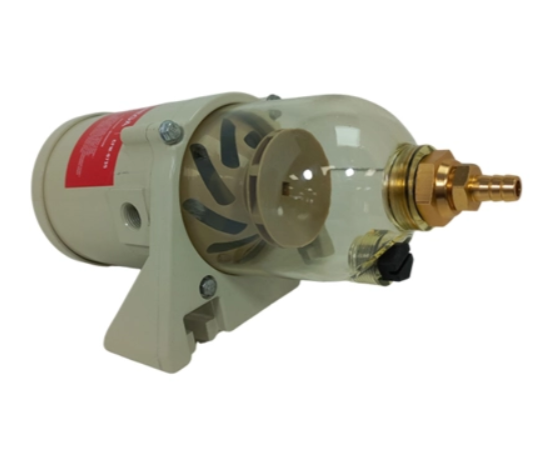 CABEZAL DE FILTRO DE COMBUSTIBLE C/ SEPARADOR PARA CAMIONES/ MOTORES MARINOS/ TODOS TERRENOS ALTO: 288MM / ANCHO: 120MM (JPARTS: FCBR112S / 500FG)