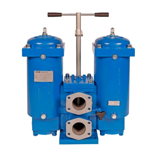 Eaton DU Duplex Low Pressure Filter, DU.401.25VG.30.E.P.-.FS.8.-.-.-, 25VG, Glass fiber fleece (VG), Nitrile, 464 psi (32 Bar), Non-bypass