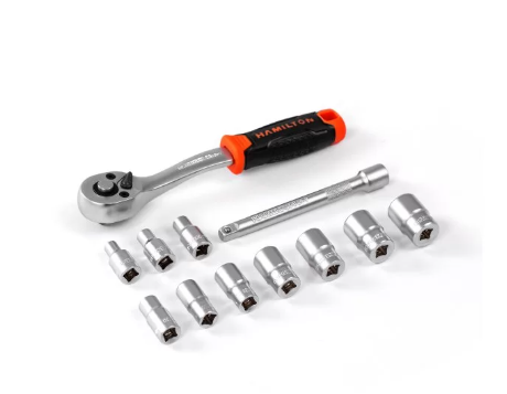 JUEGO DE BOCALLAVES 1/4 - 12 PIEZAS DEL 4 a 13 MM