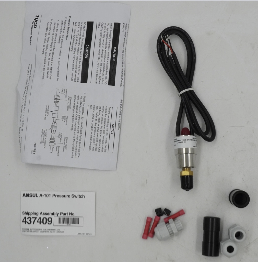 Interruptor de presión Tyco 437409 Ansul A-101