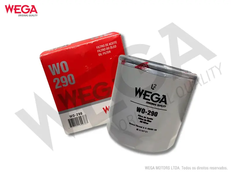 WO-290 – Filtro de aceite Wega blindado para Ranger / S10 / F1000 / Sprinter / Defender / Discovery / Audi A4