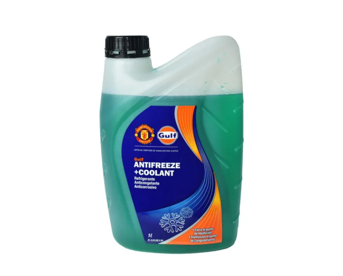 GULF ANTIFREEZE COOLANT VERDE - 1L (Anticongelante, anticorrosivo, refrigerante)