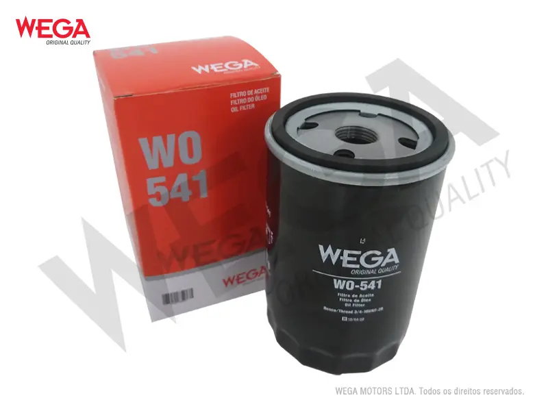 WO-541 – Filtro de aceite Wega blindado para Ford Ranger 3.0 TDI / Chevrolet S10 2.8 TD (W719/50) (0986B 00 055)
