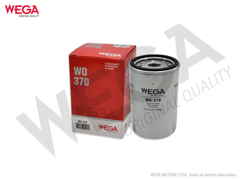 WO-370 – Filtro de aceite Wega blindado para VW Gol / Audi A3 / Ford Escort / Seat Ibiza / BMW Serie 3