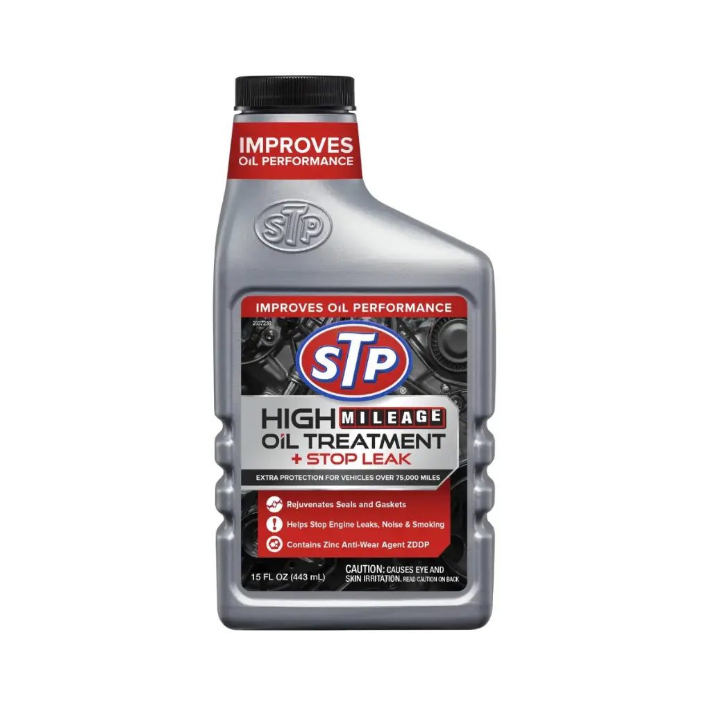 STP HIGH MILEAGE OIL TREATMENT STOP LEAK X443ML ANTIFRICCIÓN + SELLAFUGAS + ANTIHUMO