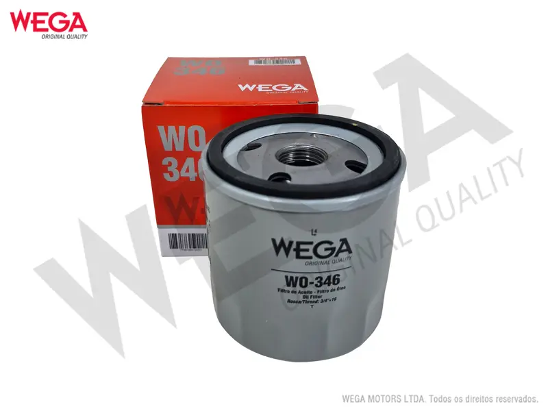 WO-346 – Filtro de aceite Wega blindado para VW Polo / Virtus / Taos / Audi A1 / A3 / Q3 / Seat Ibiza (W712/95) 