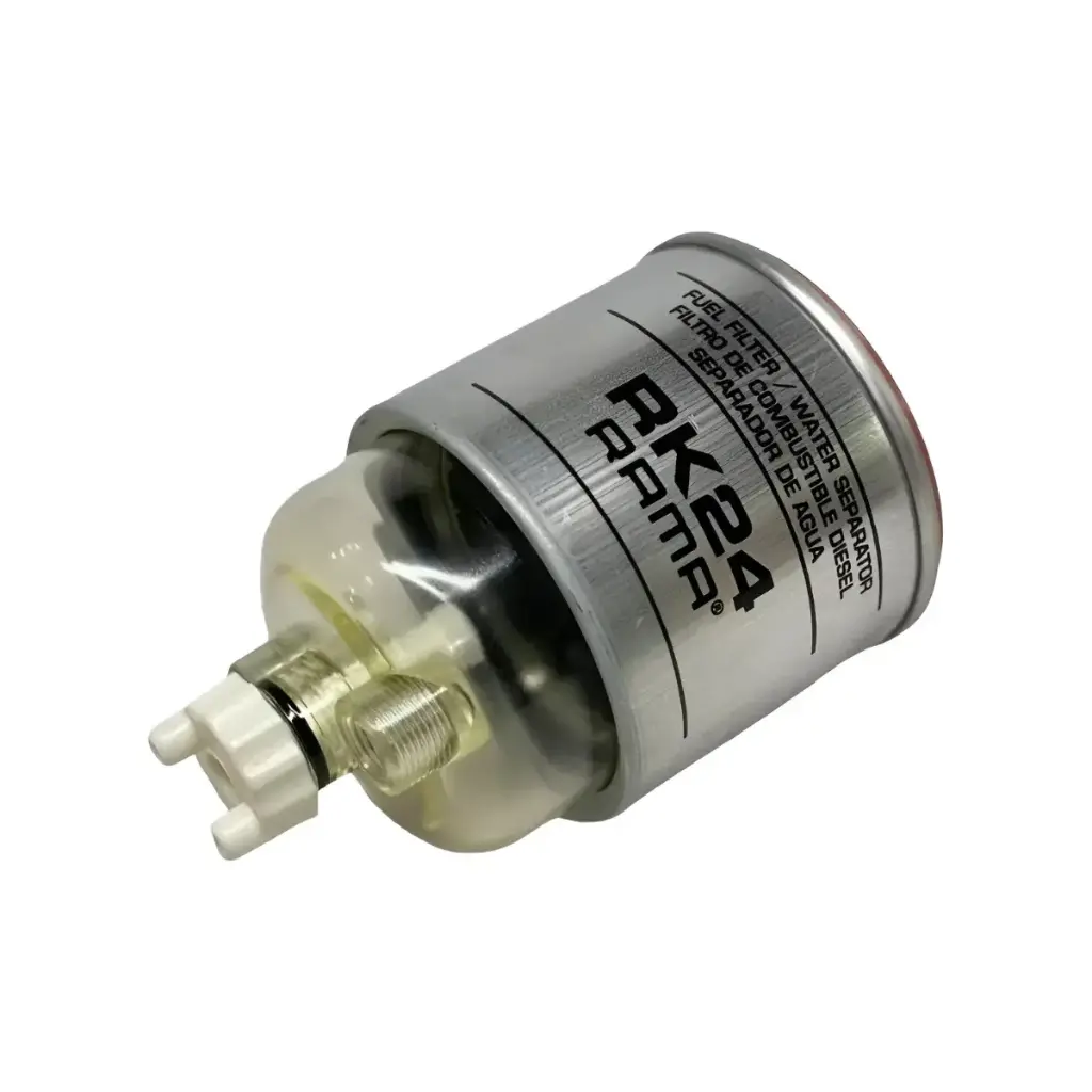 FILTRO DE COMBUSTIBLE RAMA RK24 CON VASO (R24A)(BR24P)(FS1233)(onan 1491914)(L634T-A 6 CYL DIESEL)(OM 906 LA)(Owatonna-552 MUSTANG)(Guria-516)