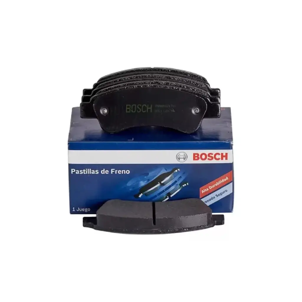 PASTILLAS DE FRENO DELANTERAS BOSCH 4 PIEZAS (CON SENSORES DE DESGASTE) VOLKSWAGEN GOL TREND / GOL POWER / SAVEIRO / VOYAGE