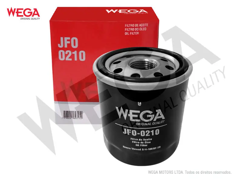 JFO-0210 – Filtro de aceite Wega blindado para Toyota Corolla / Etios / Lifan / Geely (W68/80)(PH4967)
