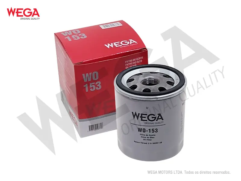 WO-153 – Filtro de aceite Wega blindado para Ford Focus / Toyota Camry / Land Rover Evoque / Lexus ES