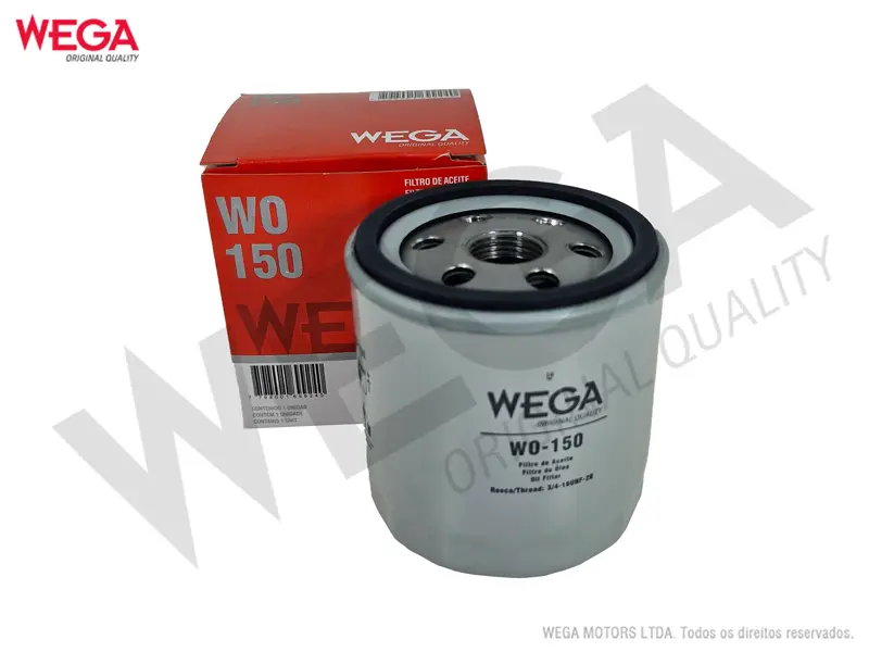 WO-150 – Filtro de aceite Wega blindado para Ford Ka / Fiesta / Courier / Ecosport 1.0 / 1.3 / 2.0