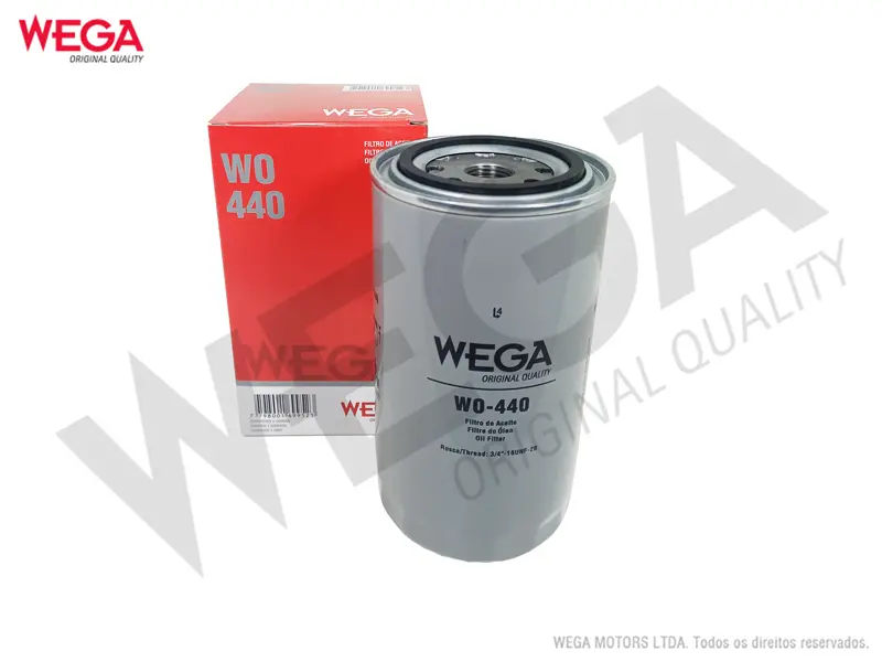 WO-440 – Filtro de aceite Wega blindado para Perkins / Massey Ferguson / Caterpillar (PH977B)(W950/7)(P554407)