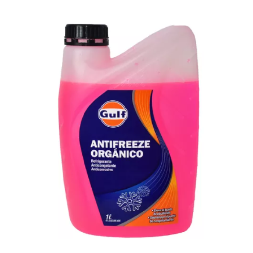 GULF ANTIFREEZE ORGÁNICO ROJO - 1L