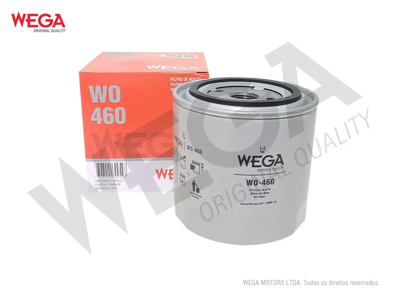 WO-460 – Filtro de aceite Wega blindado para Fiat, Chrysler, Audi, Volvo, Jeep (P550963)(W920/21)
