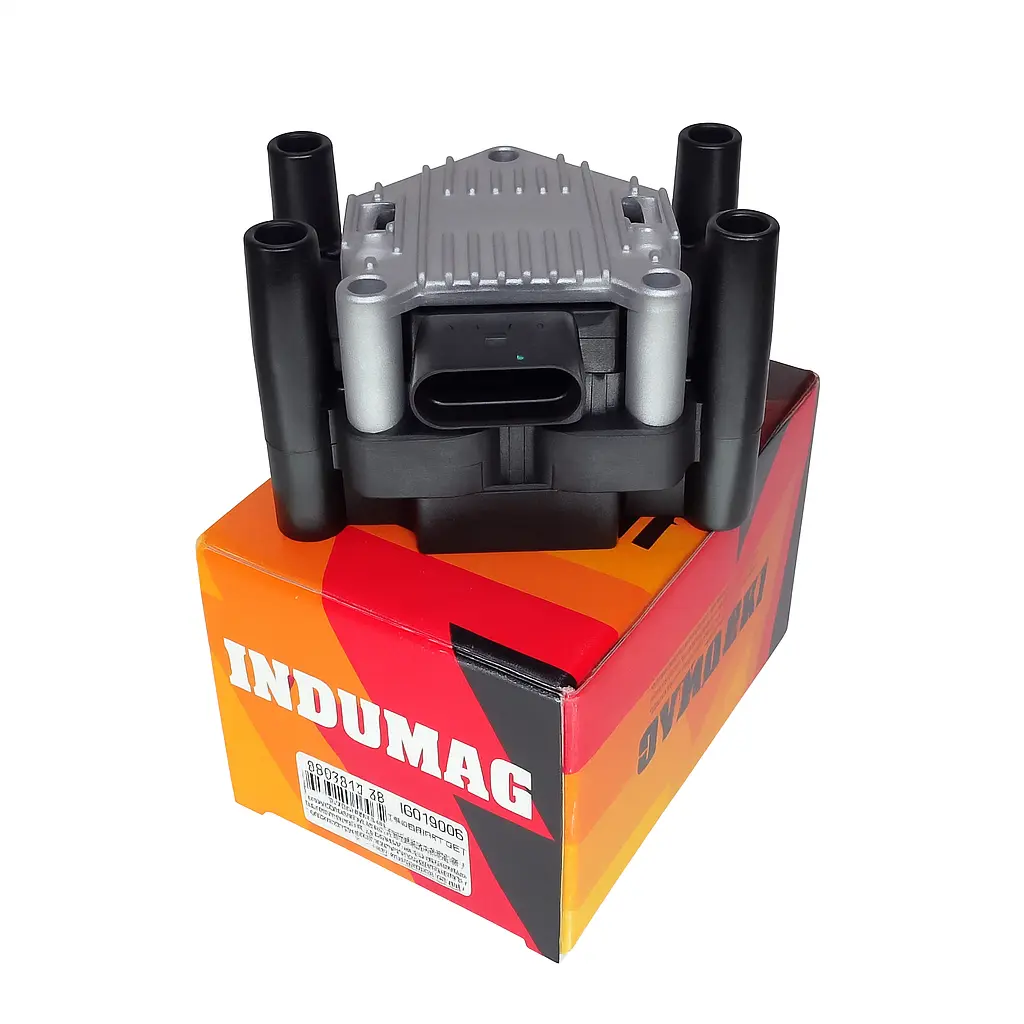BOBINA ENCENDIDO INDUMAG VOLKSWAGEN 1.6 16V MSI - GOL / FOX / CROSSFOX / GOLF / POLO / SAVEIRO / SURAN / VIRTUS / VENTO / VOYAGE - UP 1.0 12V