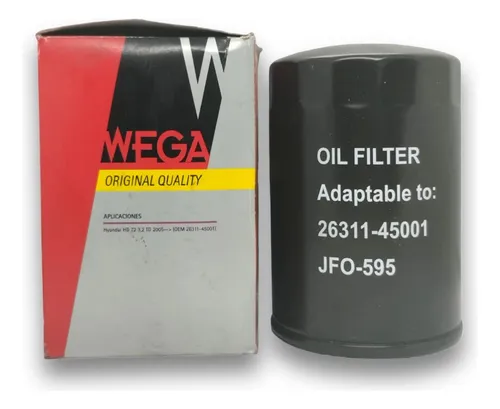 JFO-0595 – Filtro de aceite Wega blindado para Hyundai HD72 / HD78 3.2 TD