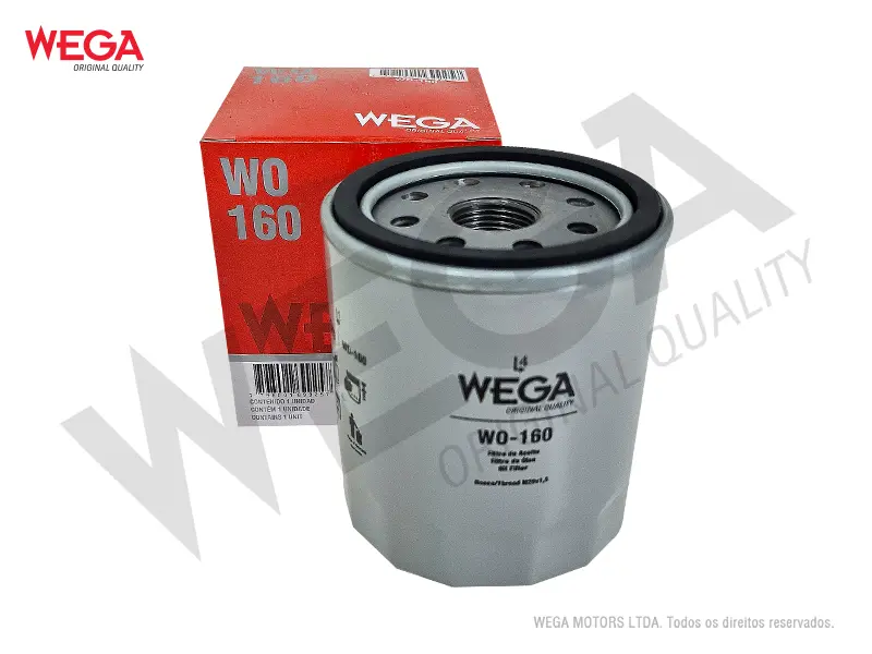WO160 – Filtro de aceite Wega blindado para Citroën, Peugeot, Renault, Suzuki