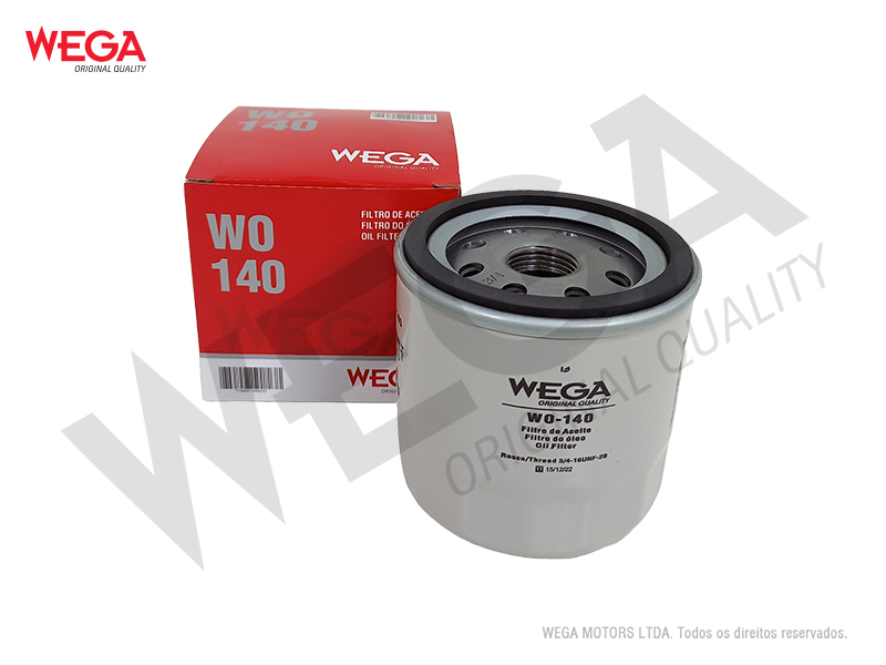 WO-140 – Filtro de aceite Wega blindado para Ford Mondeo / Focus / Volvo C30 / S40 / V50 2.0 Duratec
