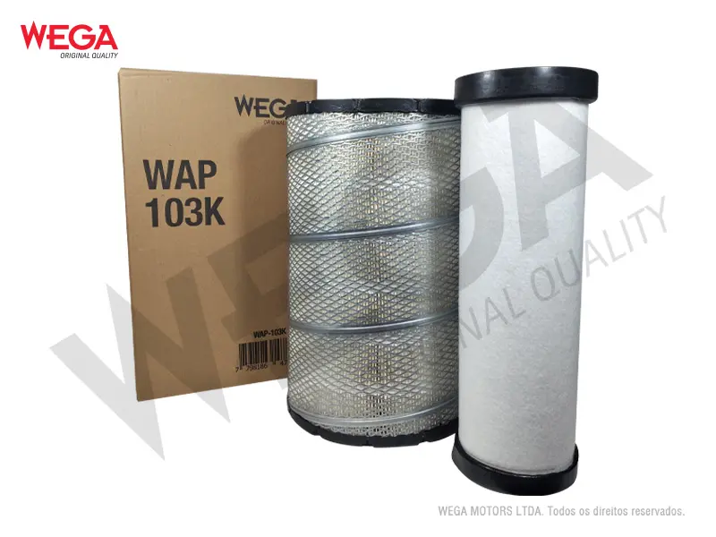 CONJUNTO DE FILTROS DE AIRE FORD CARGO 1722E 1831E WAP103K