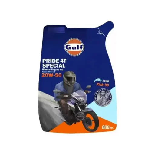 [01.4.12.56] GULF PRIDE 4T SPECIAL 20W50 DOY PACK - 800ML