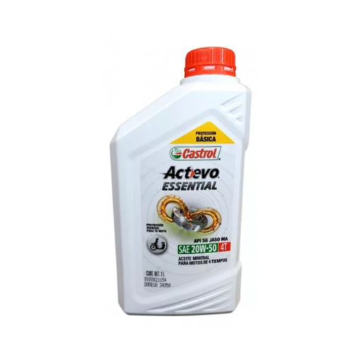 [810300001065] CASTROL ACTEVO ESSENTIAL 20W50 - 1L