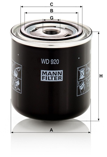 [WD 920] FILTRO ACEITE MANN