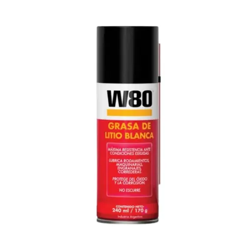 [500022] W80 Grasa de Litio Bca. 240ml Aer.C12