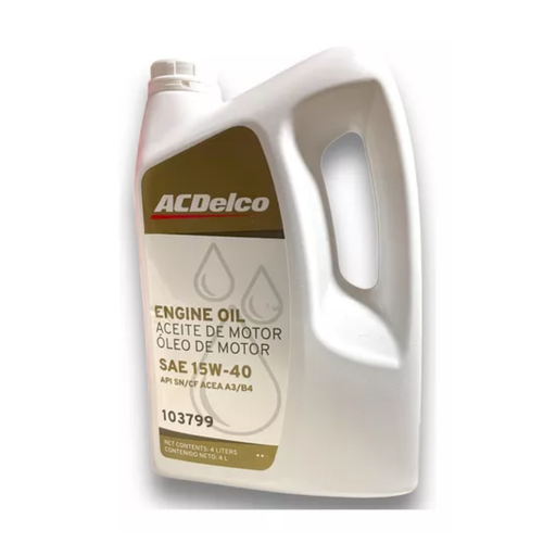 [103799ACDELCO] ACDELCO 15W40 API SN/CF A3/B4 - 4L