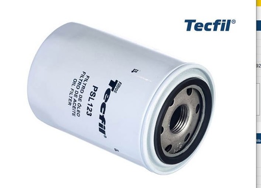[PSL123] FILTRO ACEITE TECFIL (W940/18)(PH2842)(LF654)(MAP174)
