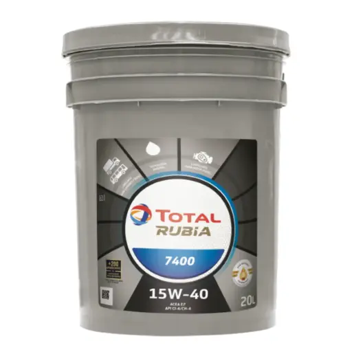 [193913] TOTAL RUBIA 7400 15W40 - 20L (L60877) MINERAL ACEA E5/E7 API CI-4