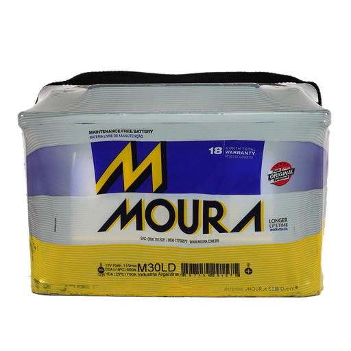 [M30LD] BATERIA MOURA 12X75 ALTA 70AH (UB840)