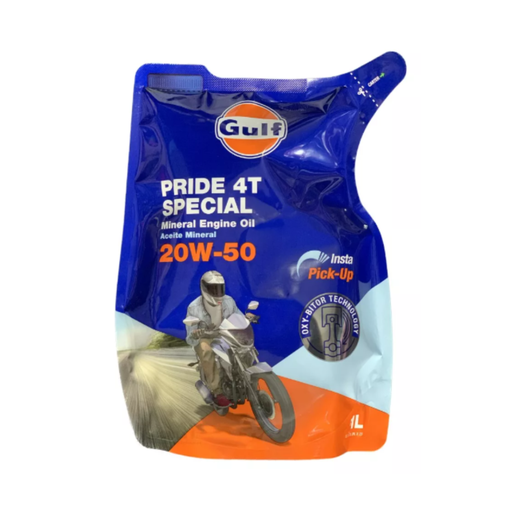 [01.4.12.55] GULF PRIDE 4T SPECIAL 20W50 DOY PACK - 1L